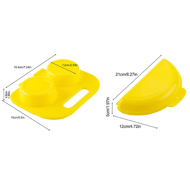 Multifunctional Microwave Steamed Egg Tray Home Tools Omelet Cooker Qme