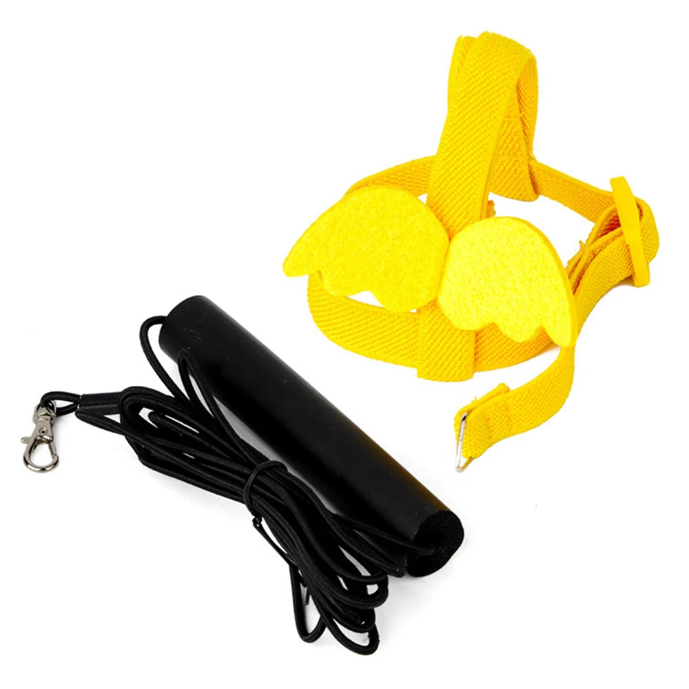 Random Adjustable Parrot Bird Harness Leash Set Anti-bite Training Harness Parrots Outdoor Flying Rope Cockatiel Bird Supplies Qme yellow