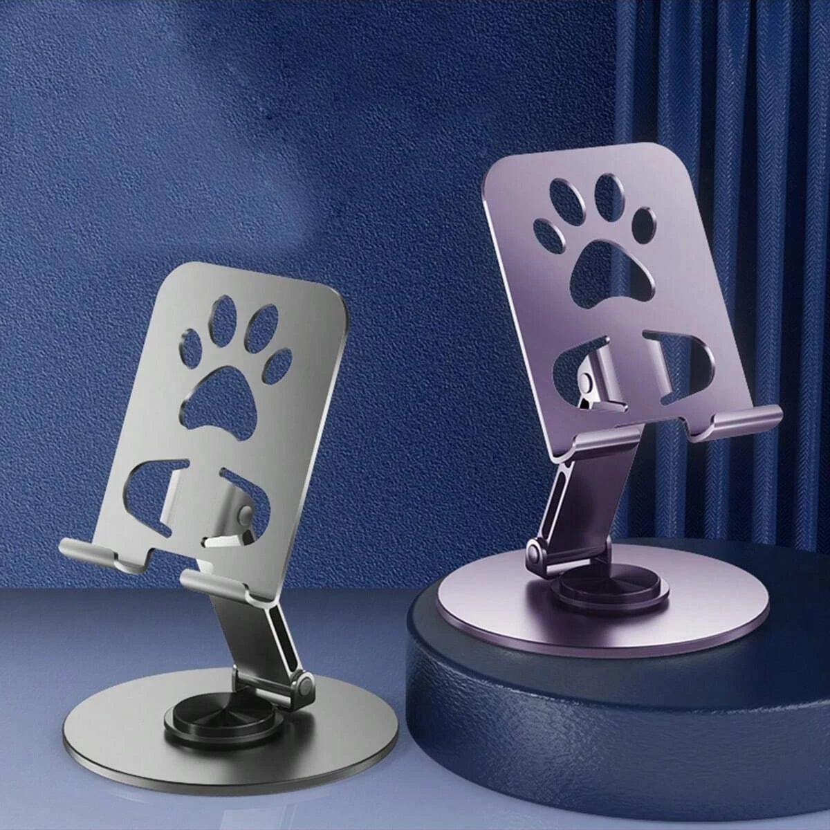 All Metal Desktop Phone Stand Rotatable Foldable Popular Live Qme