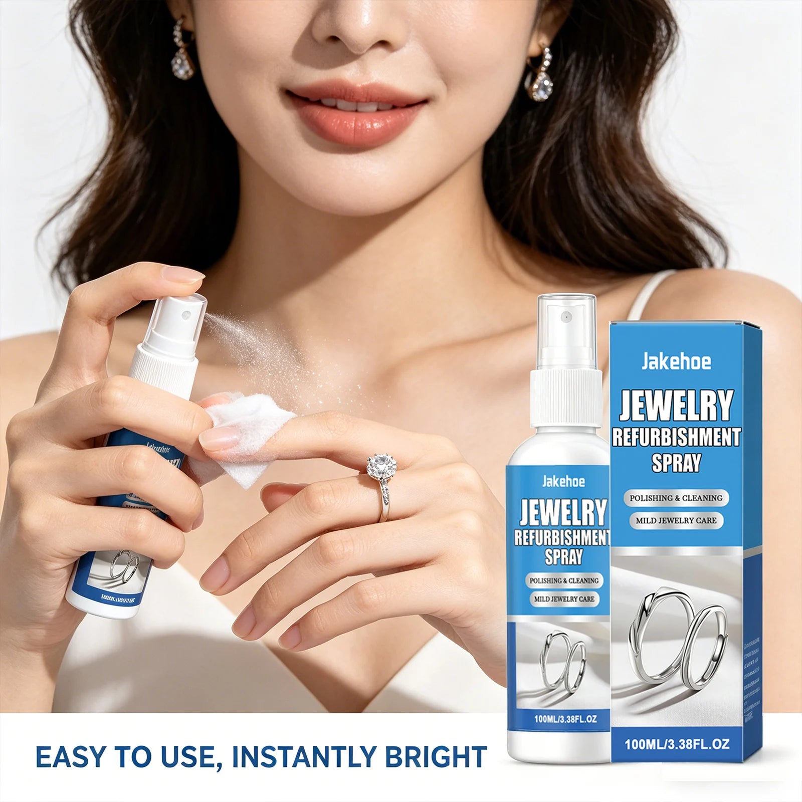 Jewelry Care Cleaning Agent Cleaning Dirt Remove Oxidation Polishingwatch Chain Jewelry Renovation Decoration Cleaning Solution Qme