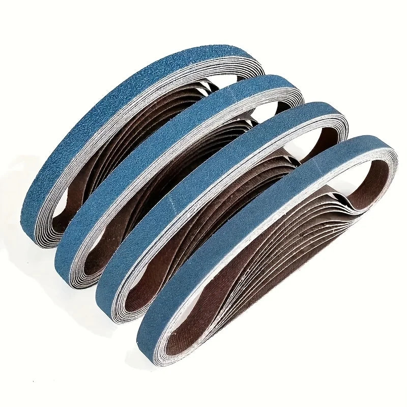 10/20 Pieces 10x330mm Sanding Belts Fused Alumina Zirconia 3/8"x13" Sander Belts 4-Option Grit 40 | 60 | 80 | 120 Qme 10pcs 120Grits