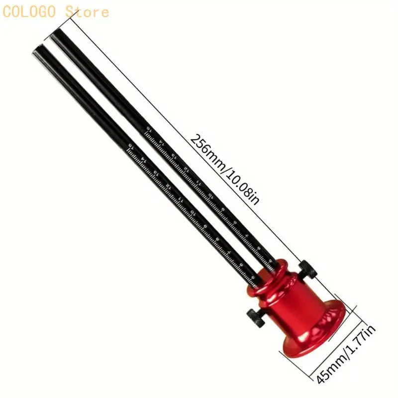 Double Scale Woodworking Accuracy Marking Scriber Steel Cutting Edges Qme
