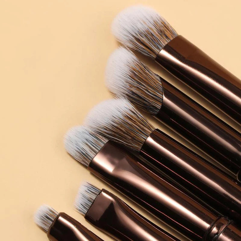 Mini Travel Makeup Brushes Portable Cosmetic Tools Box Foundation Qme