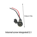 1PC Electric Bicycle Charging Head Lithium Battery Output Line Round Male And Female Base Dc2.1 / 2.5 Charger Plug Socket. Qme A5