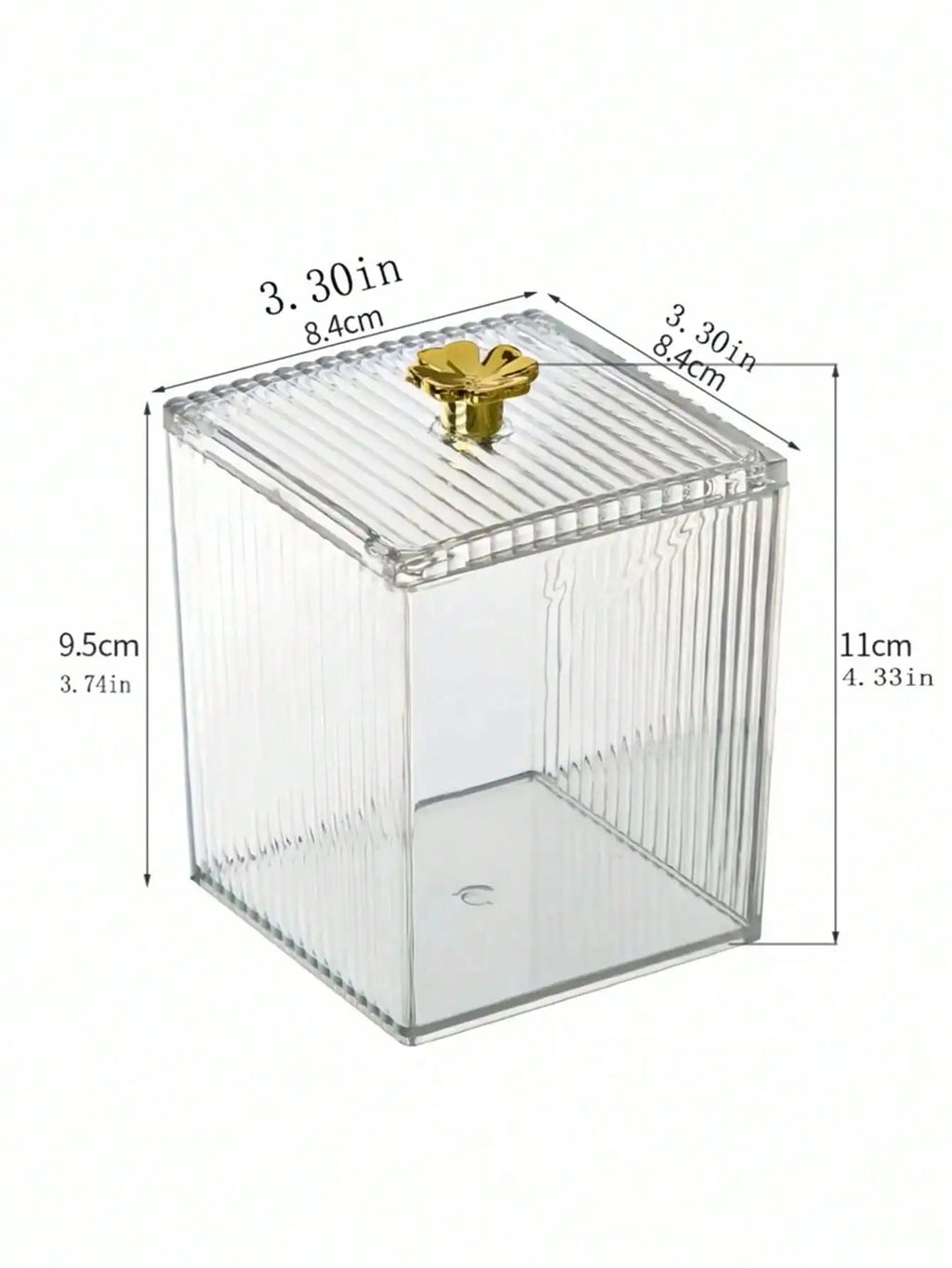 Makeup Cotton Receipt Box Remover Toothpick Thread Acrylic Desktop Qme 1pc