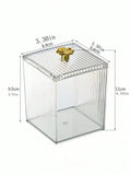 Makeup Cotton Receipt Box Remover Toothpick Thread Acrylic Desktop Qme 1pc