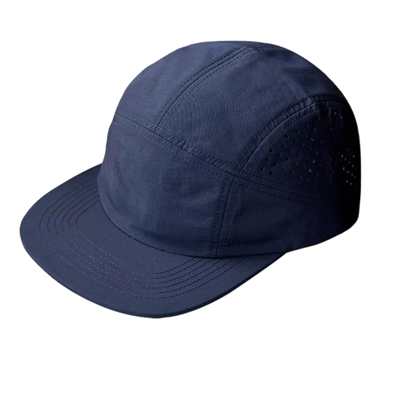 Summer Lightweight Foldable Quick Drying Sun Visor Cap for Men and Women Solid Color Outdoor Protable Hiking Running Hat Qme Navy One Size