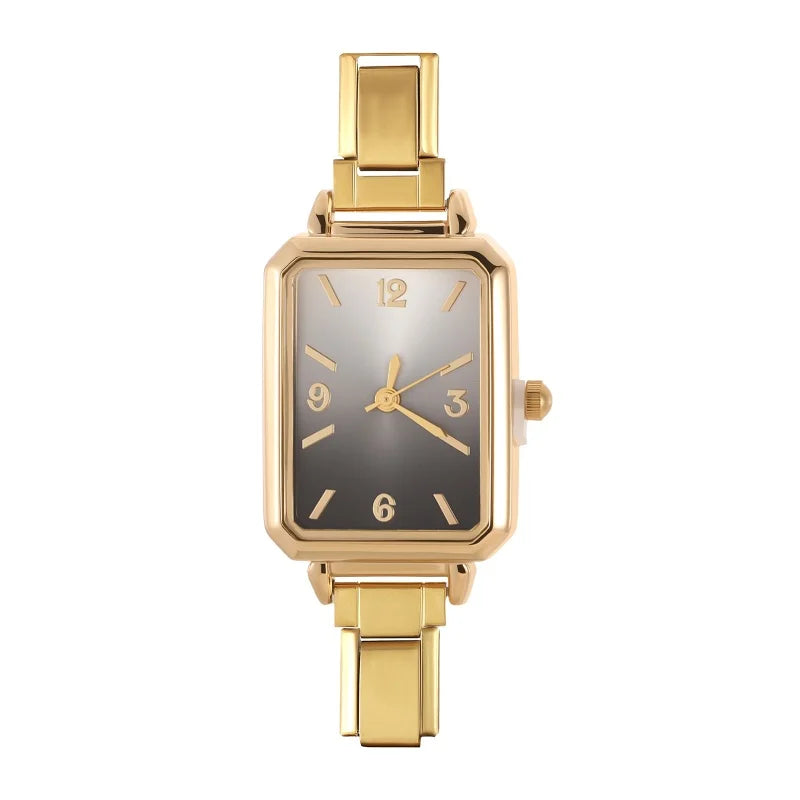 Highquality Various Square Stainless Steel Women Men Watch Bracelet