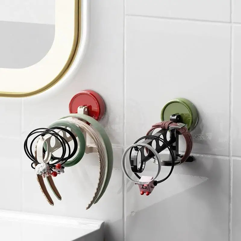 Portable 5-Hole Laundry Rack Colorful Suction Cup Hangers Travel Qme