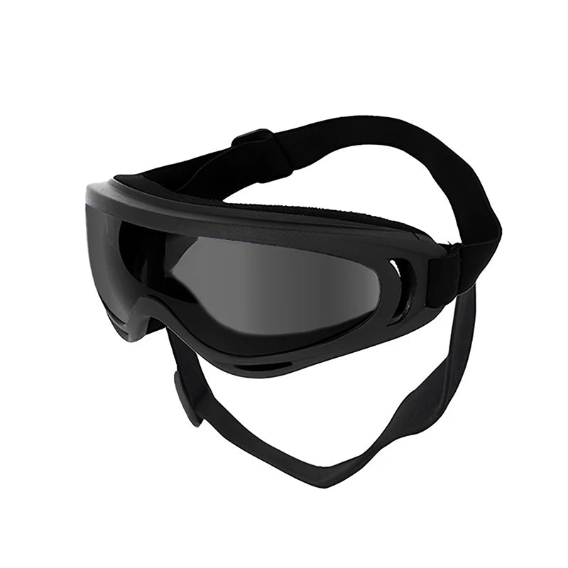 Dog Goggles Medium Large Breed Sunglasses Adjustable Straps UV Qme one size gray