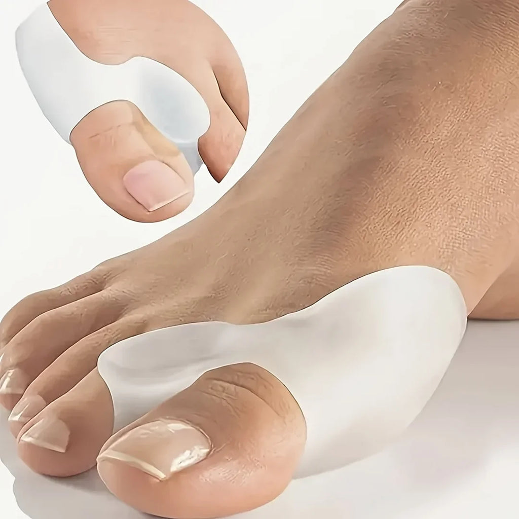 2pcs Silicone Toe Separators/ Big Toe Spacer Pad - Ultra-Soft Foot Protectors Qme