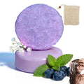 Blueberry Shampoo Soap Handmade Solid Hair Thinning Deep Cleansing Qme 1 set