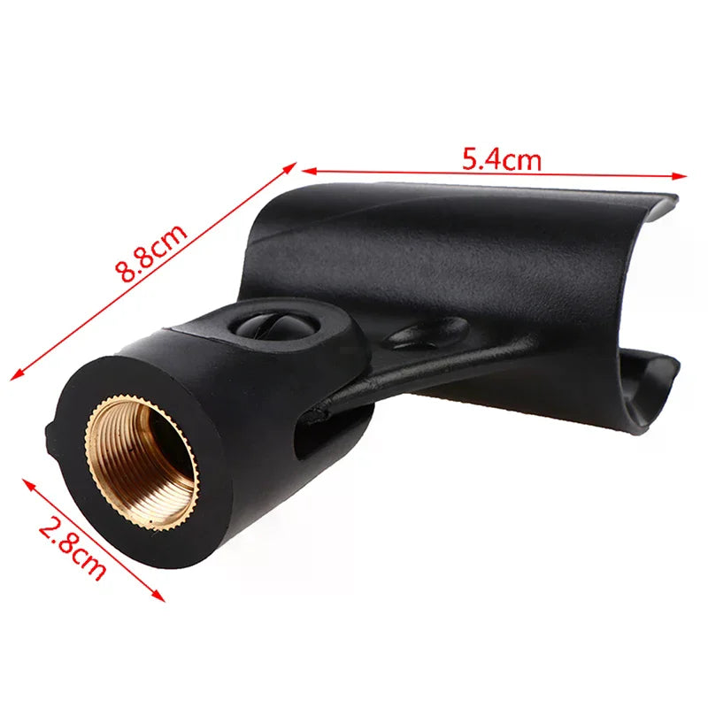 Universal Microphone Clip Shure Mic Holder Handheld Wireless Wire Qme