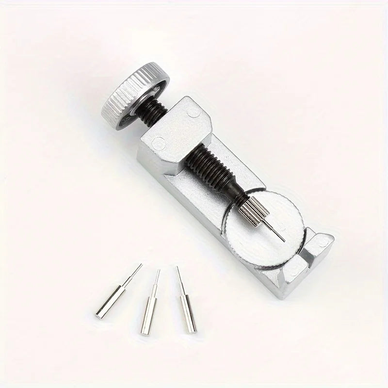 Watch Link Remover Kit, Watch Strap Tool with 3 Additional Needles for Disassembling Watch Strap Link Pin and Measuring Si Qme