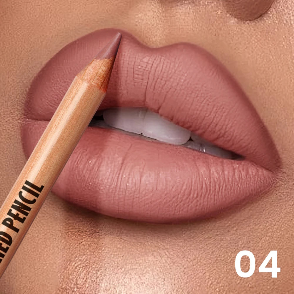 Waterproof Long Lasting Lip Liner Pencil Smooth Define Contour Qme