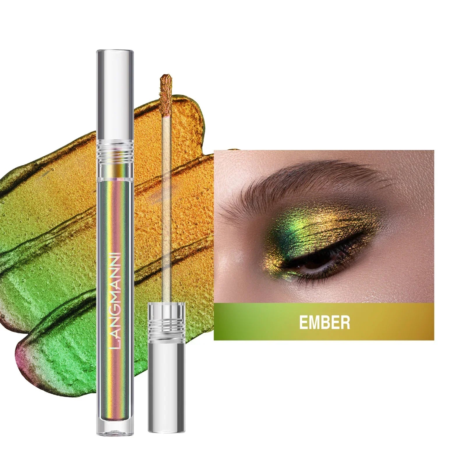 1pc Chameleon Liquid Eyeshadows Shiny Longlasting Eye Shadow Duochrome Eyeshadow Fashion High Quality Make Up Art Women Cosmetic Qme A-C