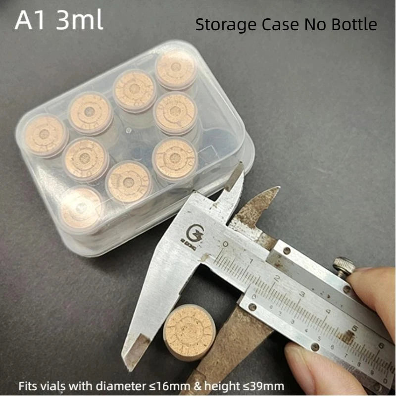 3/5/7/10ml Medicine Bottle Storage Box Plastic Transparent Plastic Vial Organizer Storage Case Cape Dispensing Boxes Qme A1