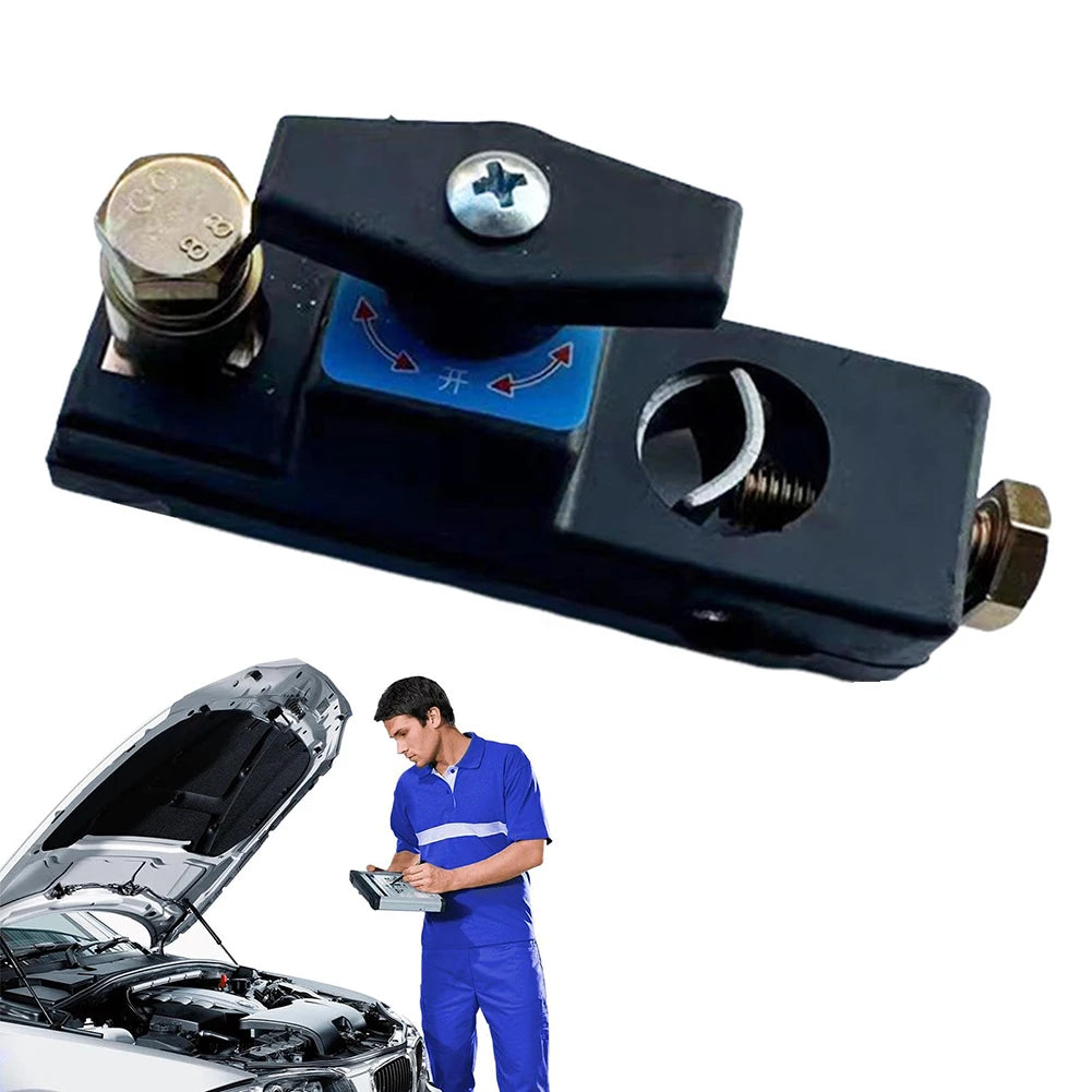 12V/24V Car Cut Off Switch Battery Terminal Anti-Leakage Switch Car Power Disconnect Switch for Car Truck Boat Qme