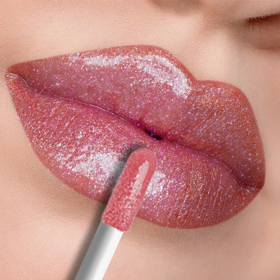 Shimmer Lip Gloss Fuller Effect Moisturizing Care Essence Long Qme