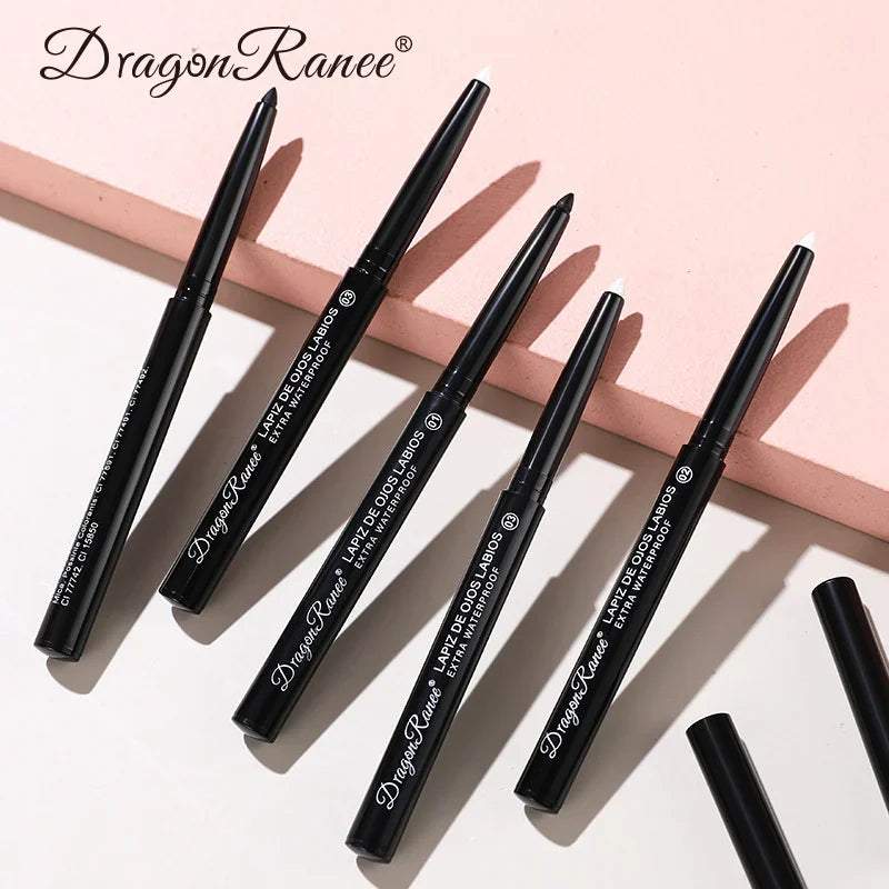 Waterproof Eyeliner Gel Pencil Black White Lying Silkworm Pen Soft Easy Wear High Pigment Matte Eyeliner Lasting Eyes Makeup Qme