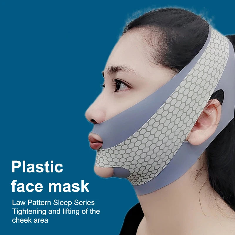 Double Chin Face Thining Band Massage Face-lift Sleep V Shaper Facial Qme
