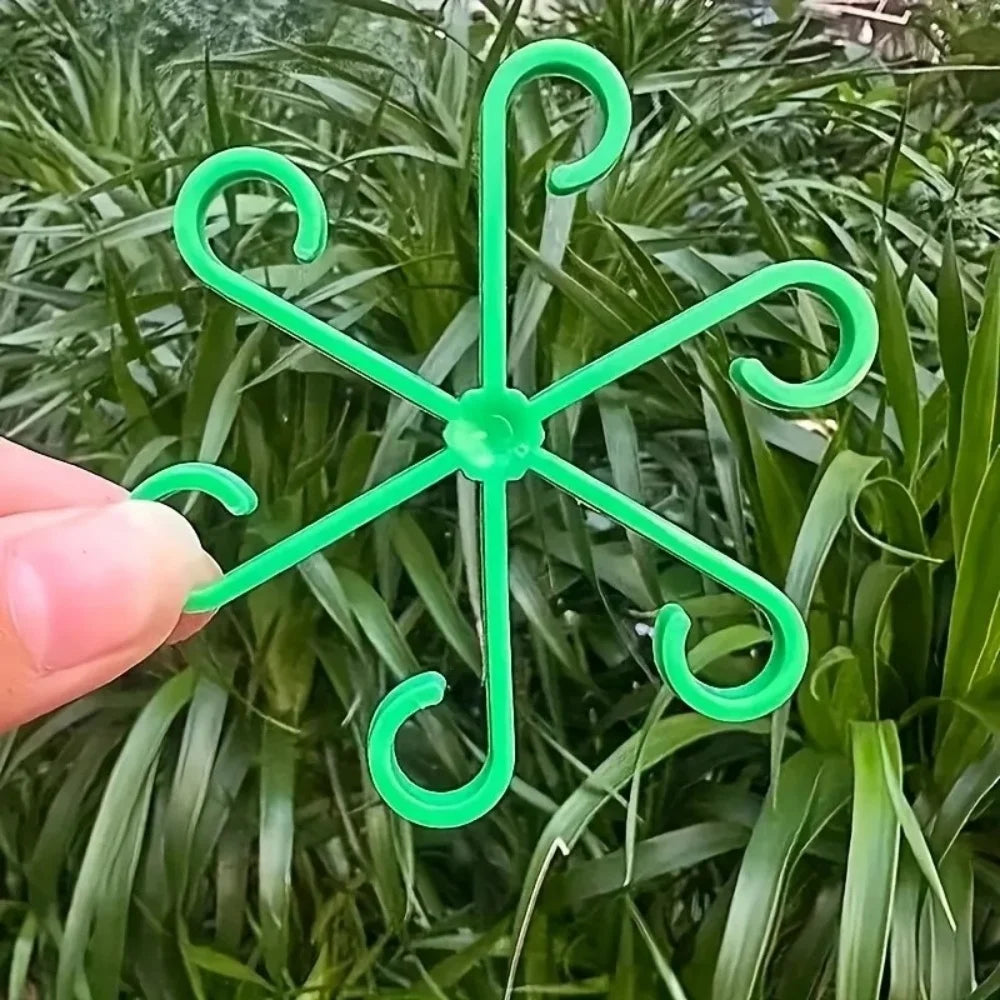 4Pcs Plant Stem Support Clips Turtle Back Bamboo Flower Stem Fixing Rack Climbing Support Holder Hydroponic Tree Branch Fixation Qme