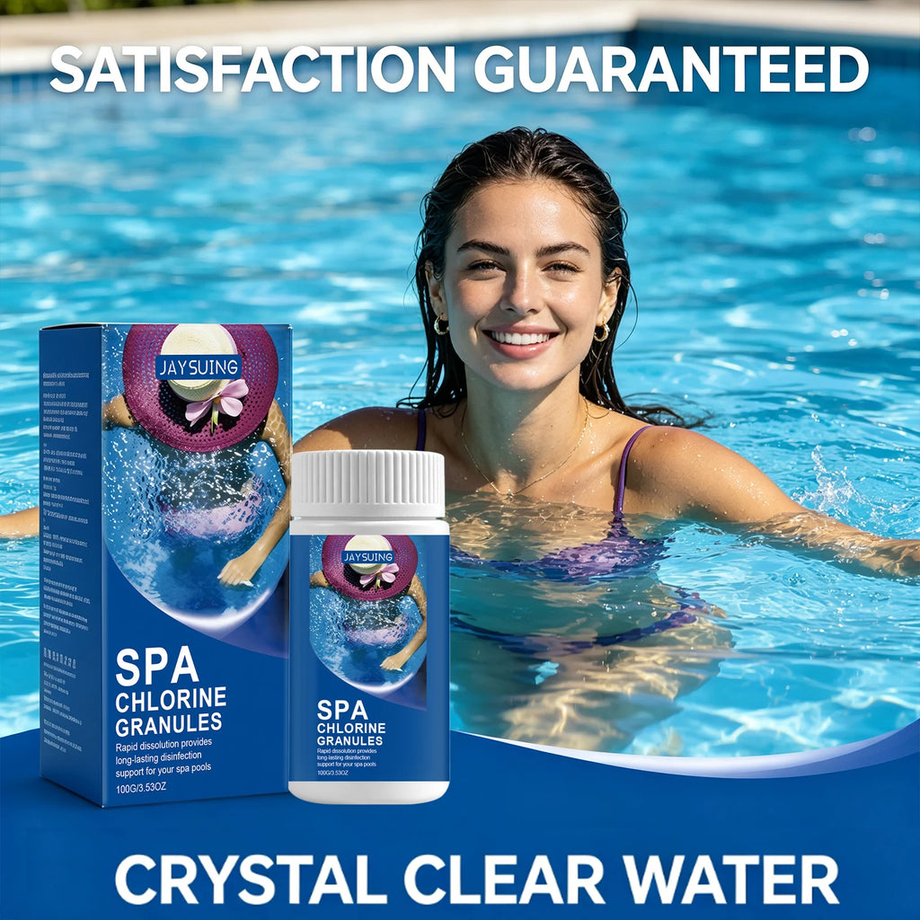 Spa Chlorine Granules Reducing Bacterial & Algae Growth Improving Water Quality Optimize Ph Fast Dissolving Pools Water Purifier Qme
