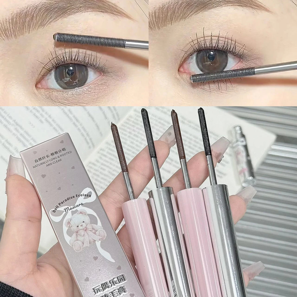 Eyelashes Lengthening Mascara Waterproof Long Lasting Silky Lash Black Brown Eyelashes Extension Make Up Beauty Eye Cosmetic Qme