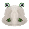 Cute Big Brim Frog Fisherman Hat Sun Protection Breathable Women Qme Beige