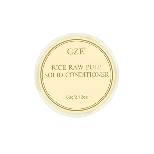 GZE Rice Water Shampoo Bar Soap and Rice Raw Pulp Solid Conditioner For Hair Strengthening, Helps Dry Hair Moisturizing Qme GZE110