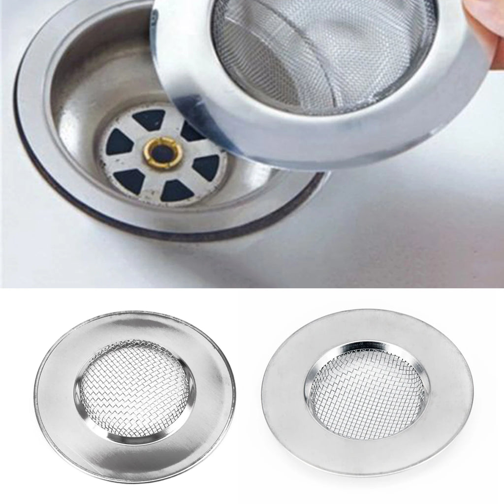 Stainless Steel Sink Filter Basin Drain Hole Hair Catcher Stopper Qme
