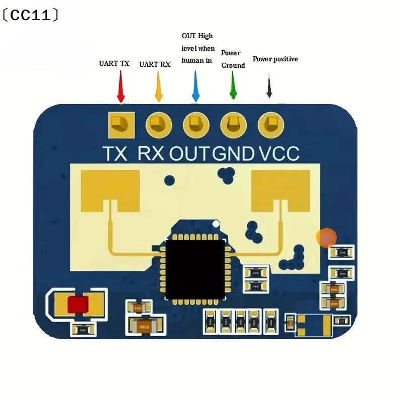 LD2410C 24GHz Sensor Module Human Presence Radar FMCW LD2410 Qme