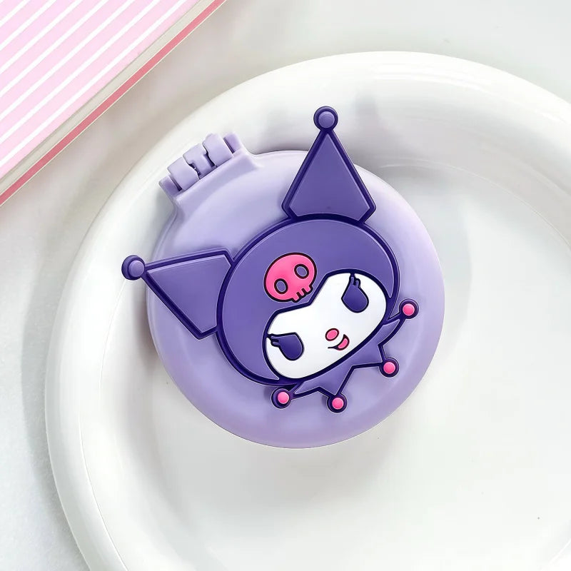 Hello Kitty Kuromi Cartoon Folding Air-Cushion Comb Portable Mini Travel Air-Cushion Comb Plastic Hair Comb for Students Qme
