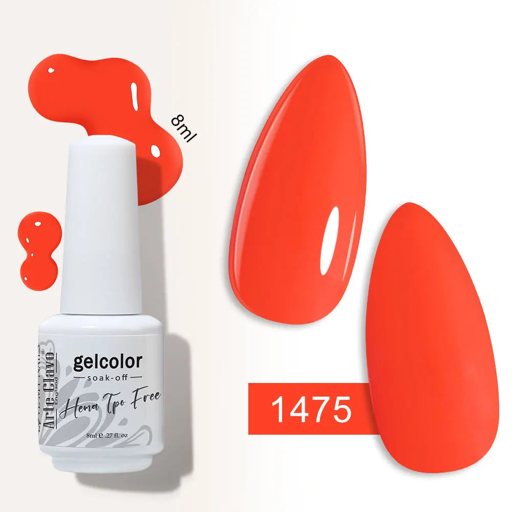 Arte Clavo Semi-permanent Gel Nail Varnish 180 Colors Semipermanent