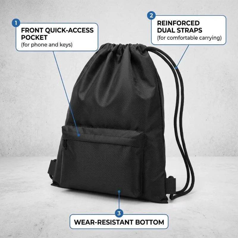 Football Drawstring Gym Bag Large Capacity Multi-color Sports Qme