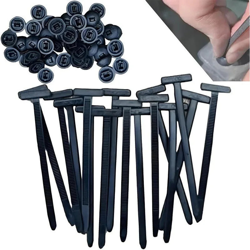 Multi Functional Zip Ties, Snap Fasteners, Through Nails, Fixed Engine Floor, Fender Lining, Mudguard, Trunk Cover, Etc Qme