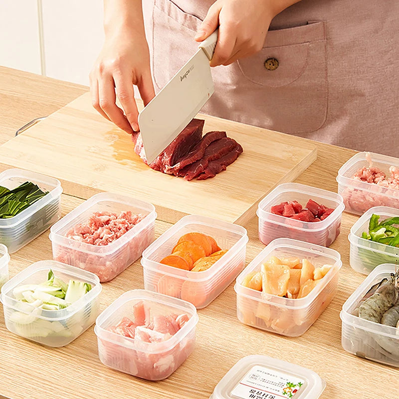 Fresh-keeping Organizer Box Transparent Cheese Container Kitchen Qme