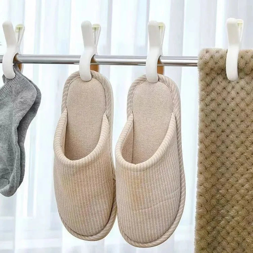 12/24PCS Windproof Clip For Hanging Quilts, Anti-Slip Clothes Drying Hook Quilt Clip Without Marks Clothes Drying Fixator Hanger Qme