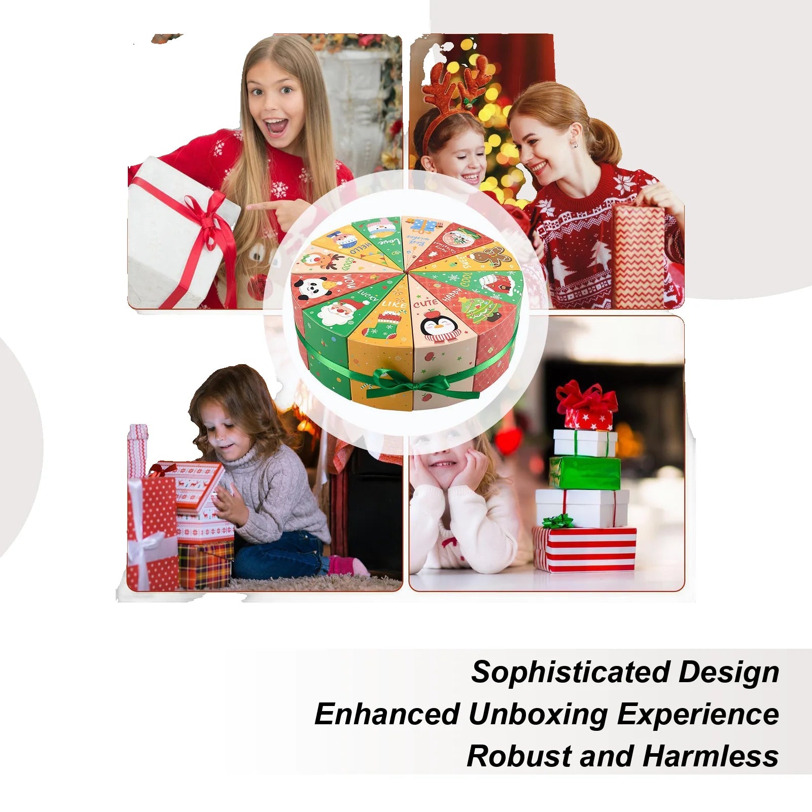 Calendar Advent Boxes Empty Christmas Countdown Kids Jewelry Toys Qme
