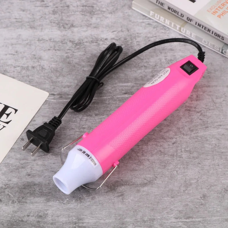 DIY Rubber Seal Relief Powder Heat Shrink Sheet Handmade Soft Pottery Making Tool Qme Pink