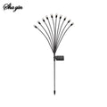 Solar Lawn Light, Outdoor Courtyard Garden Plug-In Light, Outdoor Waterproof Camping Light Qme 2pcs 10 head warm light