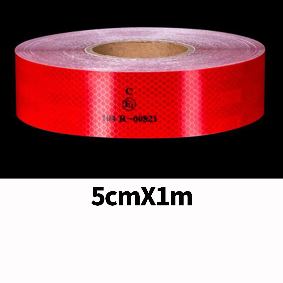 High Intensity Reflective Adhesive Tape Conspicuity Warning Car Stickers Reflectors Strip For Truck Trailer Safety Acce Qme Red-5cmX1m