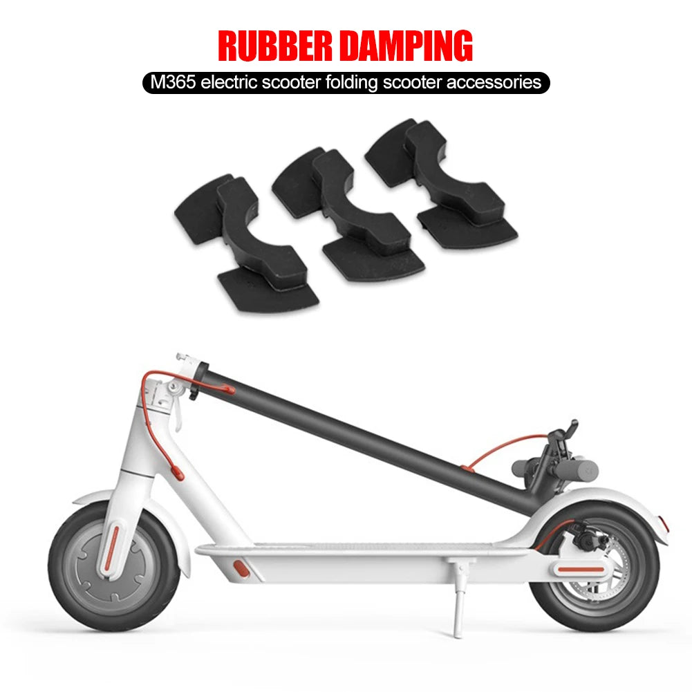 3Pcs Electric Scooter Shake Reducer Shakeproof Electric Bike Shock Absorber Pad Wear Resist Foldable Scooter Accessory Qme