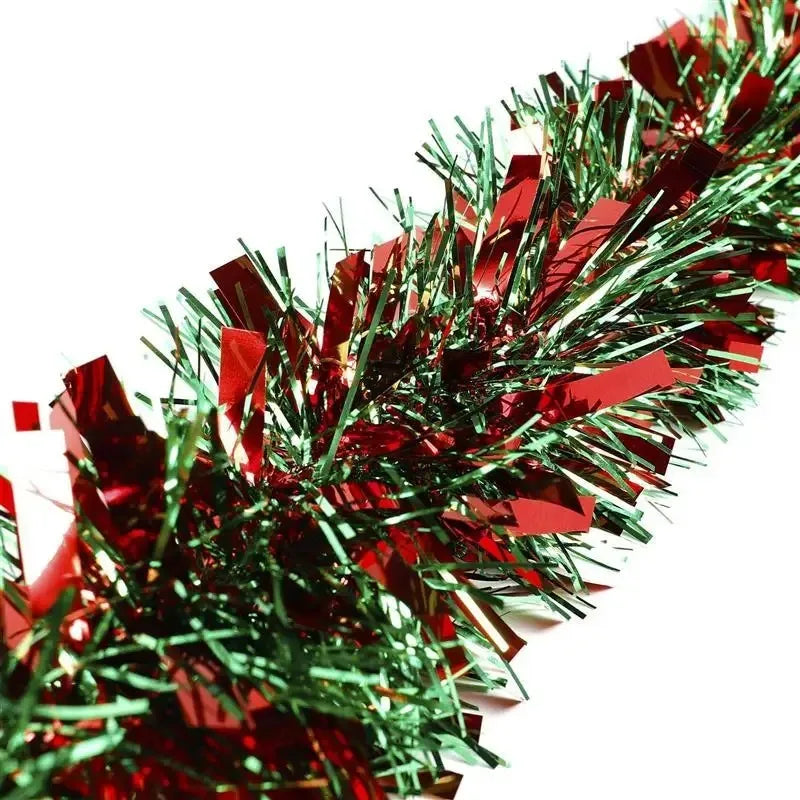 2-20MChristmas Tinsel Garland Metallic Tinsel Twist Garland Shiny Hanging Decoration for Party Xmas Tree Home Stairs Decor Qme