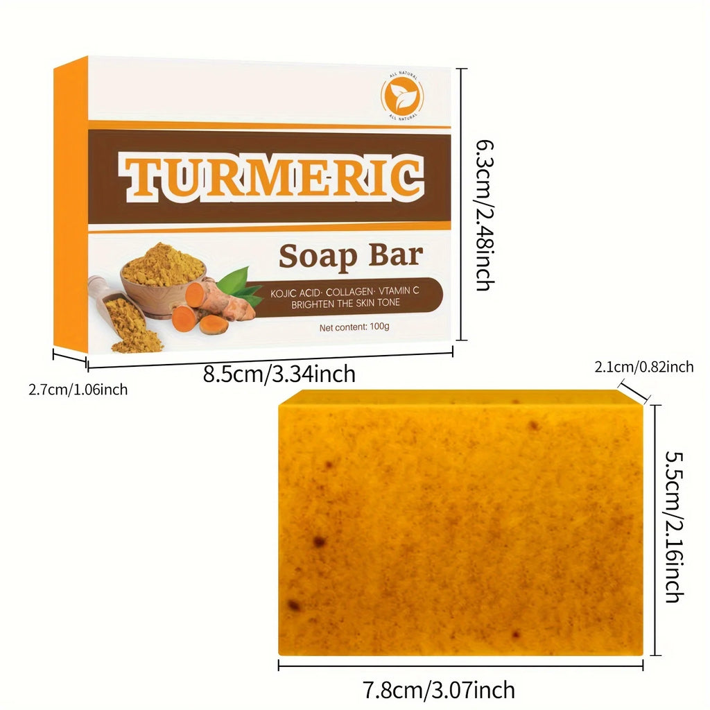 Turmeric Acne Removing Whitening Essential Oil Soap Collagen Protein Qme