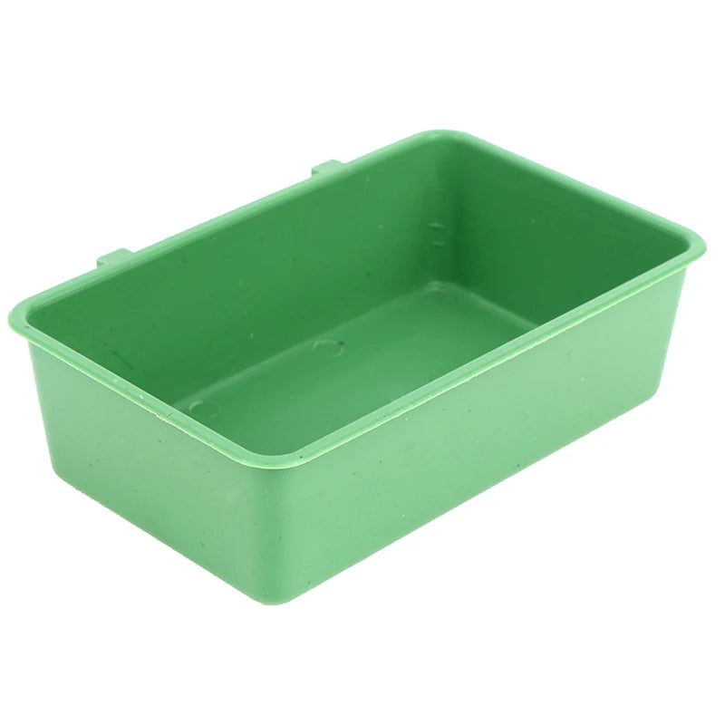Small Plastic Bird Bath Tub Parrot Shower Bathtub Bird Food Bowl for Feeders. Qme