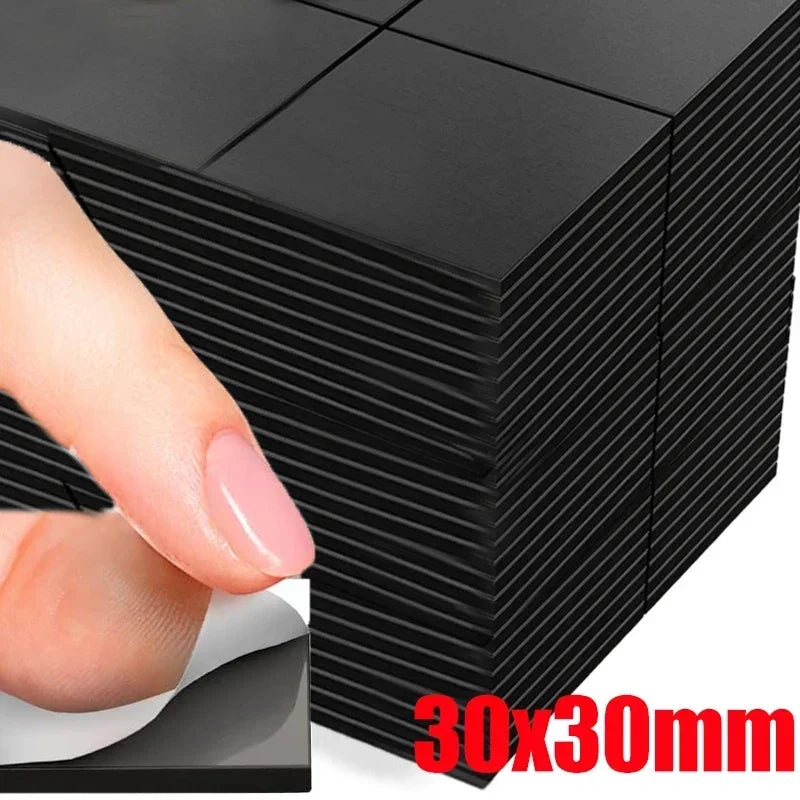 Square Magnetic Sheets Self Adhesive Magnets Soft Magnetic Sheet for Household Refrigerator Office Flexible Stickers Wholesale Qme 30x30mm 80pcs