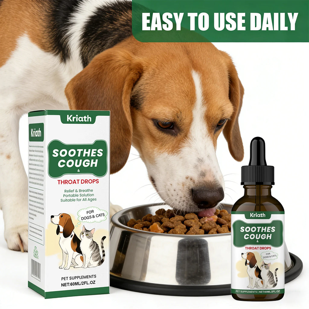 Pets Herbal Throat-Moistening Nutritional Liquid Soothing Throat Support Respiratory Health Aid Digestion Dogs Care Supplements Qme