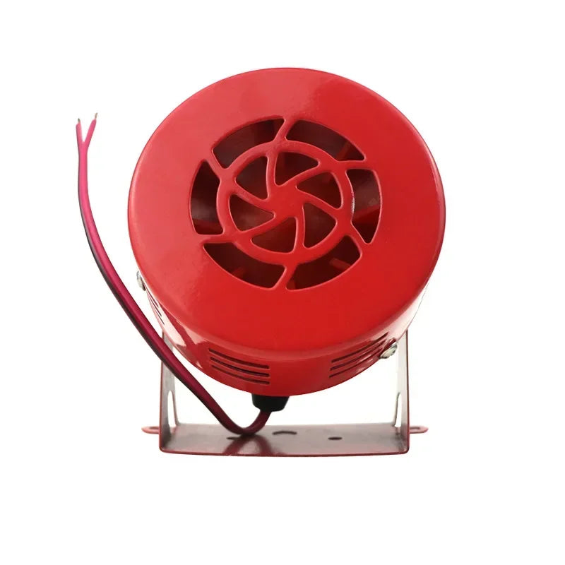 Car Horn Motorcycle Driven Air Raid Siren Metal Horn 12V Auto Air Raid Retro Siren Horn for Truck Boat Yacht Trailer RV Qme