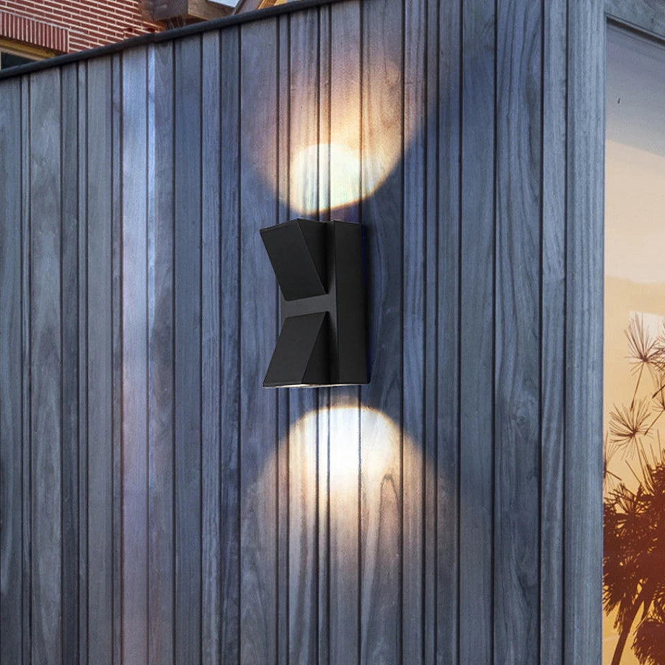 Aluminium Wall Lamp Waterproof Outdoor LED Wall Light IP65 Garden Lighting Lamp for Sconce Balcony Decoration AC110V 220V Qme